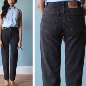 Levi's 550 relaxed fit black jeans